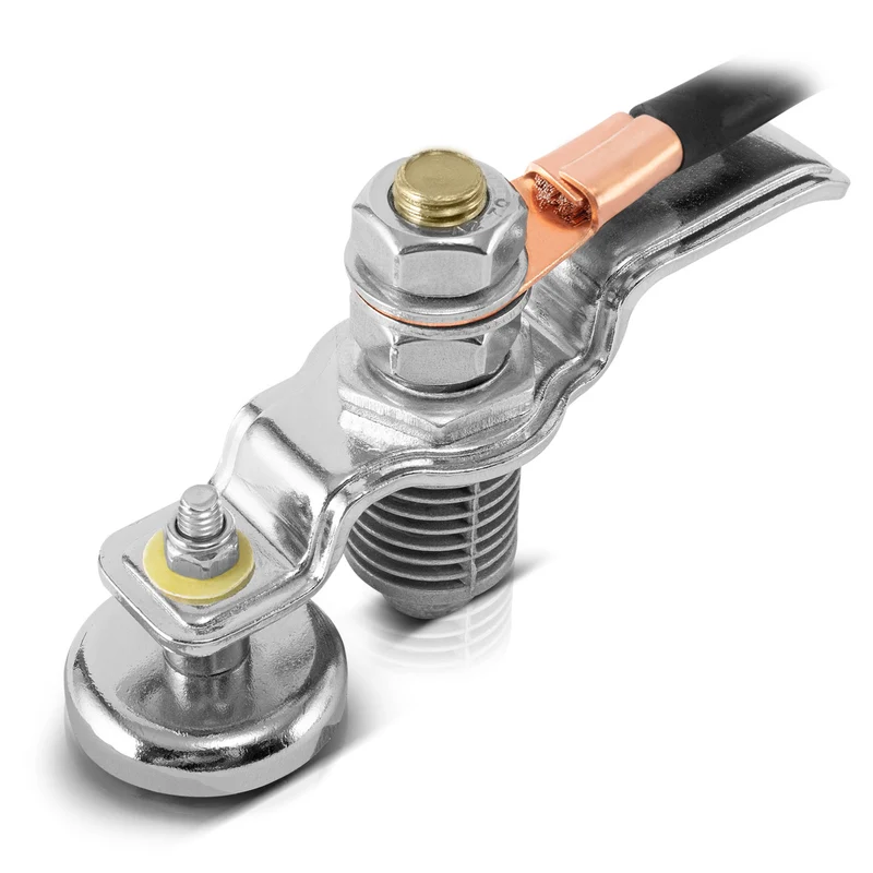 STAHLWERK Magnetische Erdungsklemme EC-200 ST / Masseklemme / Massemagnet für Schweißgeräte und Plasmaschneider bis 200 A