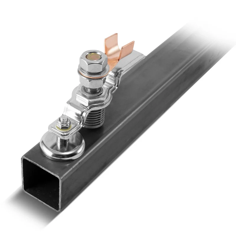 STAHLWERK Magnetische Erdungsklemme EC-200 ST / Masseklemme / Massemagnet für Schweißgeräte und Plasmaschneider bis 200 A