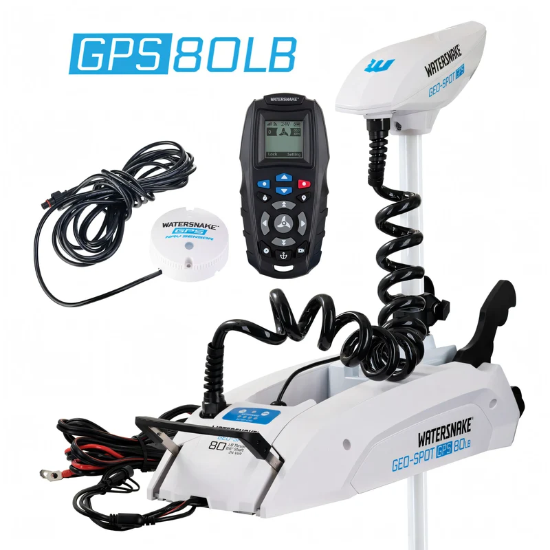 Motore Elettrico Watersnake GEO-SPOT GPS 80 lb 24V Gambo 78" con NavSensor