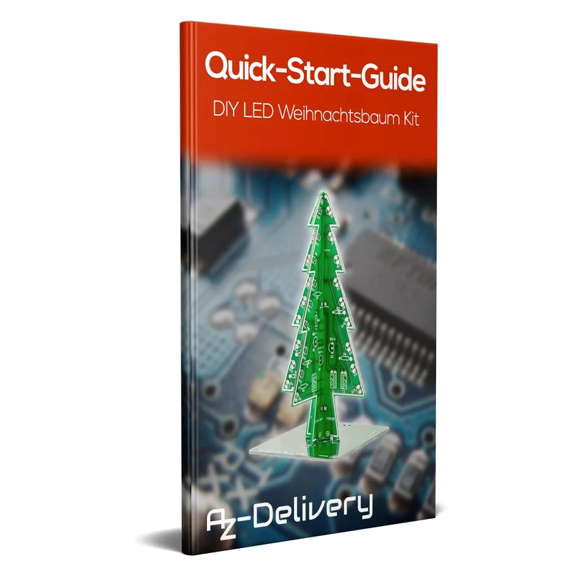 DIY LED Christmas tree kit for soldering with colorful flashing lights