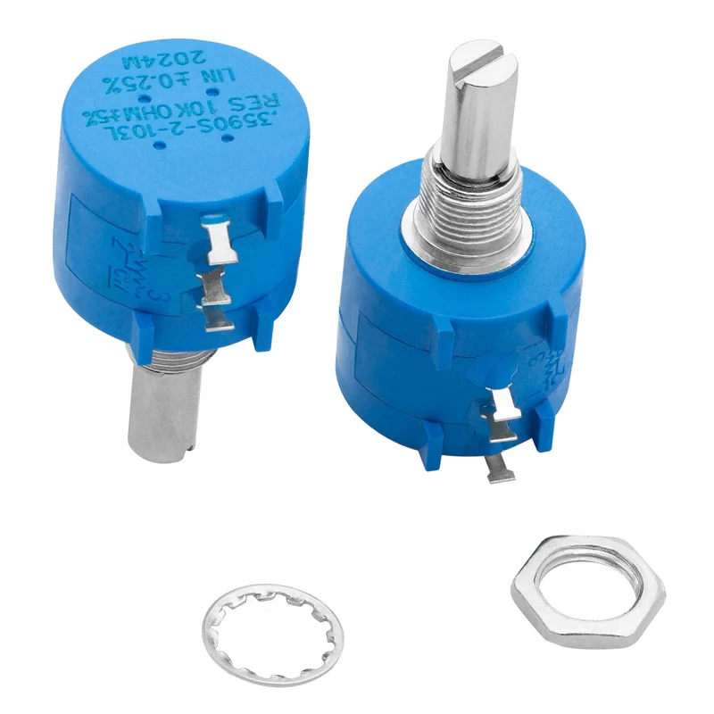 Multi-turn rotary potentiometer with protection resistor 3590S 10K ohm with adjustable resistance