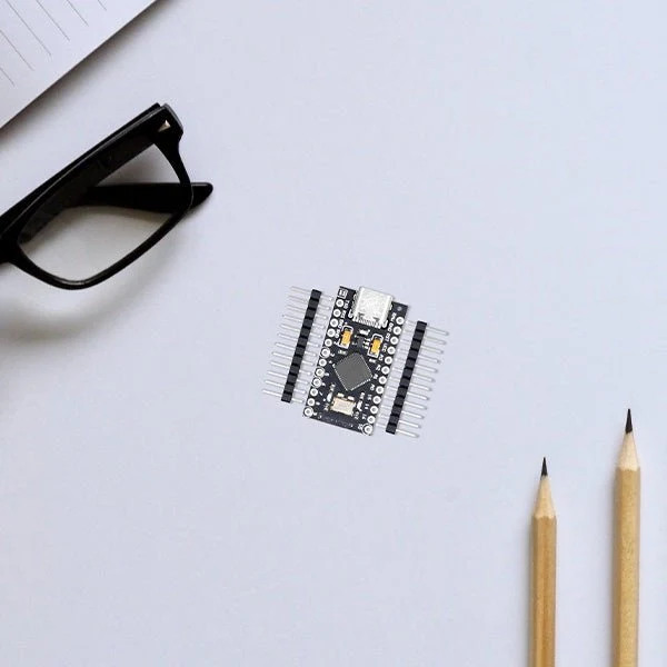 AZ-ProMicro-Board ATMEGA32U4 5V/16MHZ Development Board Microcontroller Module with Bootloader IDE Development Board with 2 Row Pin Header USB C