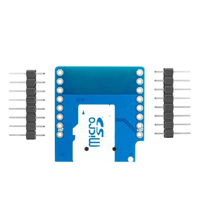 Micro SD Card D1 Mini Shield Adapter - 8 Pin 3.3V SD Card Reader Module with SPI Interface, Compatible with Arduino