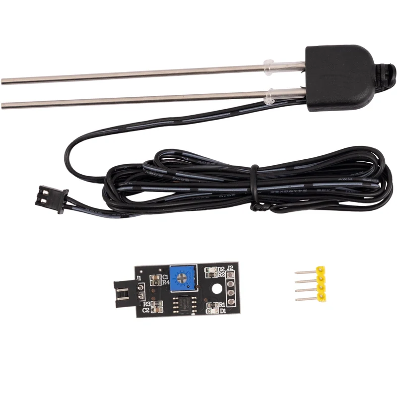 Soil moisture sensor, moisture detector and plant moisture measuring device with corrosion-resistant probe for automatic irrigation system compatible with Arduino and Raspbery Pi