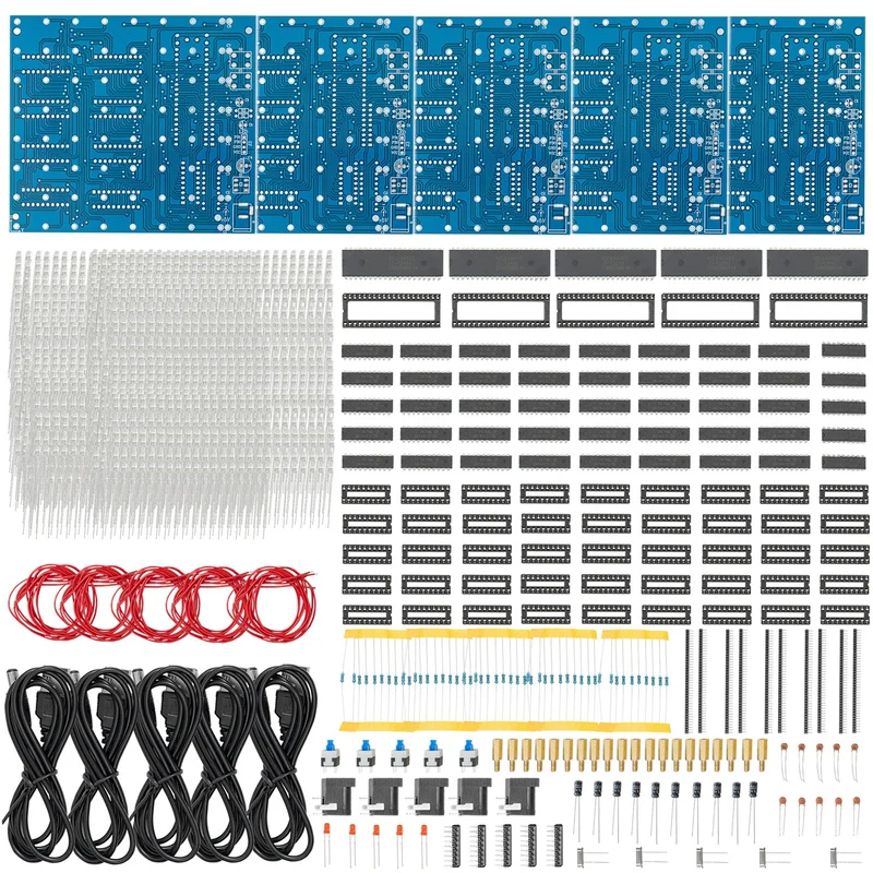 3D LED Cube 8x8x8 Light Matrix cube kit for soldering