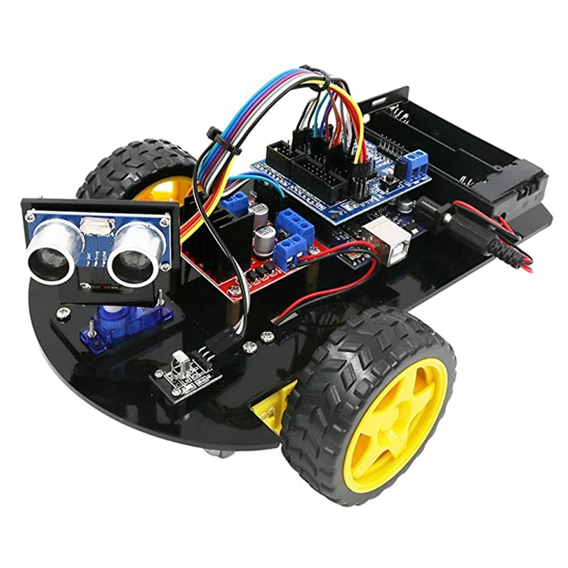 Smart Robot Car Diy Learning 2WD ultrasound sensor infrared remote control starter kit