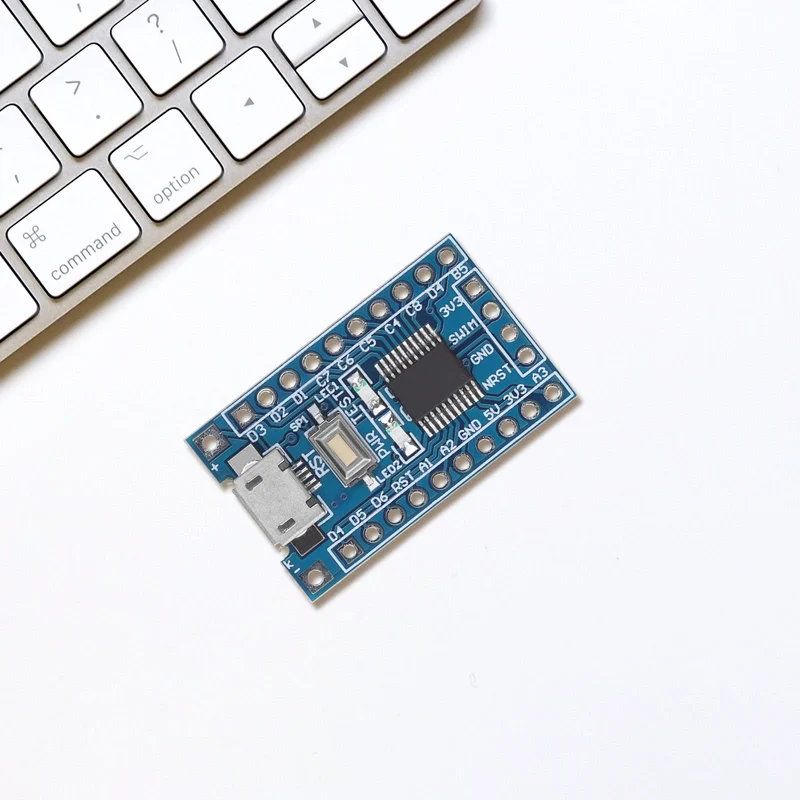 STM8S103F3P6 8-Bit Minimum System Microcontroller Development Board Module for STM8S Programming with UART, I2C, SPI, and a 5-Channel 10-Bit ADC