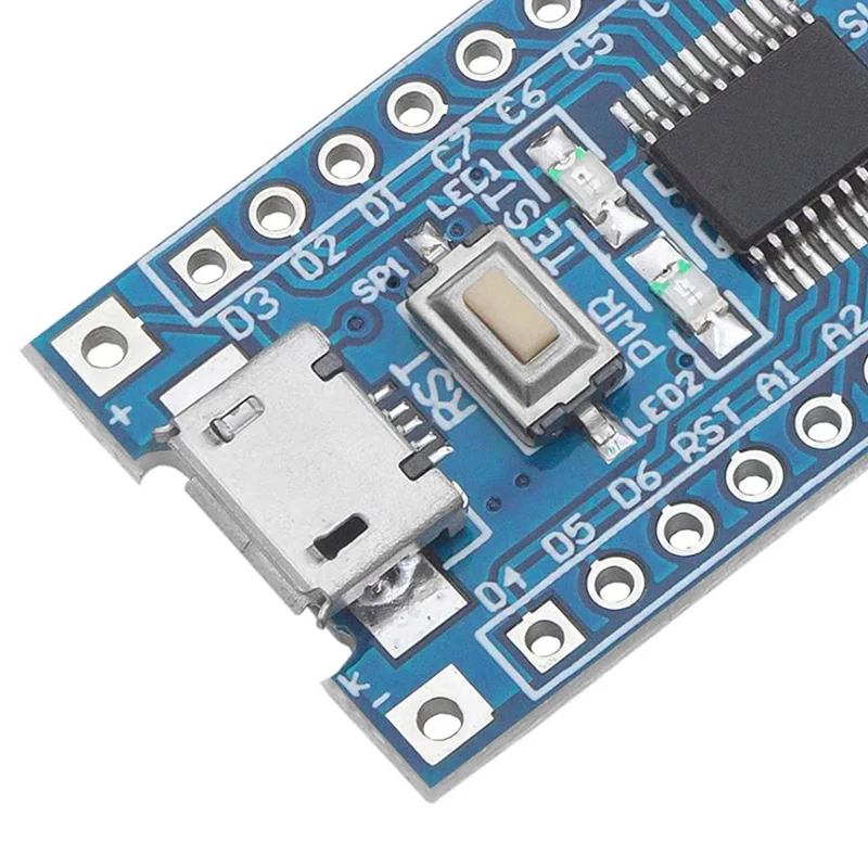 STM8S103F3P6 8-Bit Minimum System Microcontroller Development Board Module for STM8S Programming with UART, I2C, SPI, and a 5-Channel 10-Bit ADC