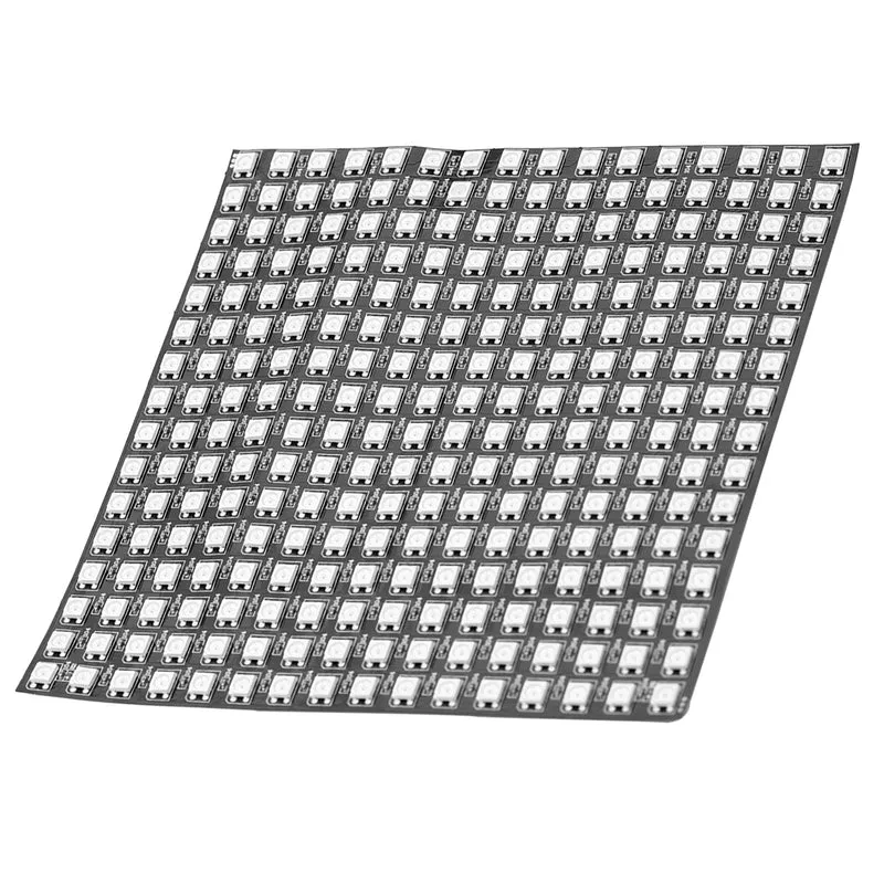 RGB LED Panel WS2812B 16x16 256 LEDs Flexible Led Module 5050SMD IC Single Addressable Full Color with DC5V Compatible with Raspberry Pi