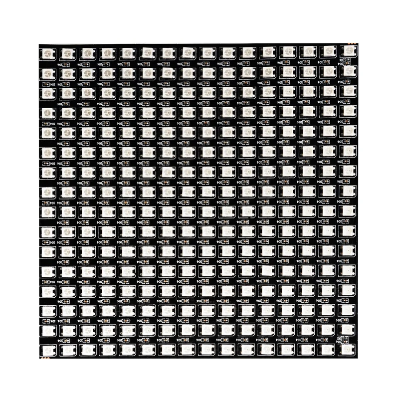 RGB LED Panel WS2812B 16x16 256 LEDs Flexible Led Module 5050SMD IC Single Addressable Full Color with DC5V Compatible with Raspberry Pi
