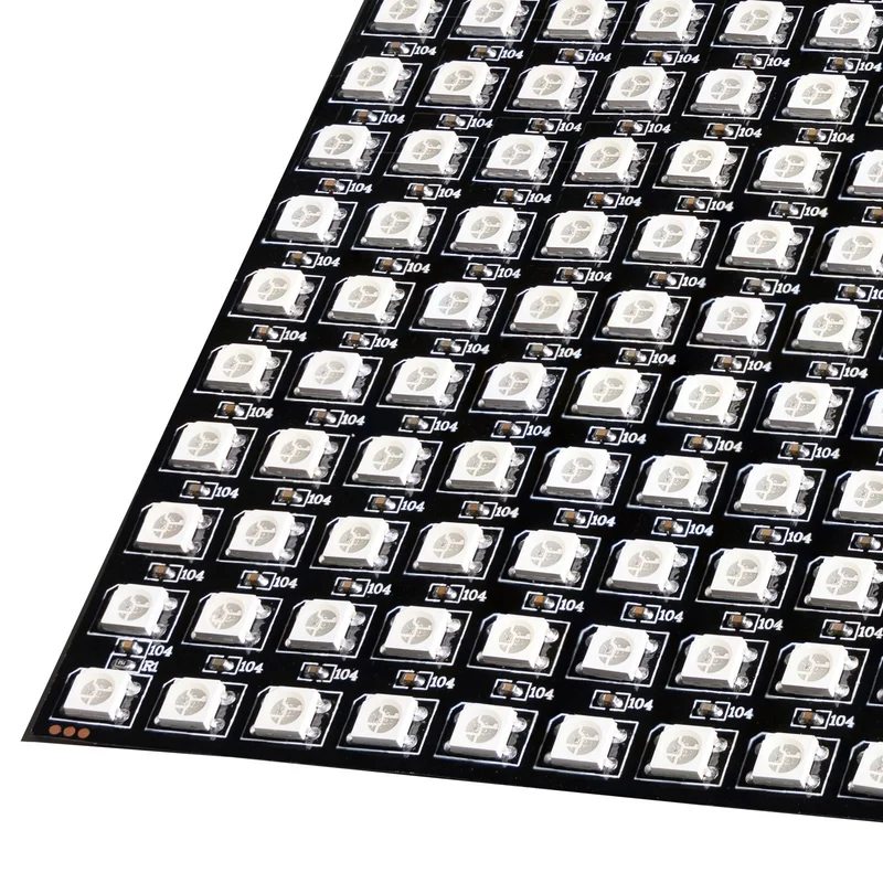 RGB LED Panel WS2812B 16x16 256 LEDs Flexible Led Module 5050SMD IC Single Addressable Full Color with DC5V Compatible with Raspberry Pi