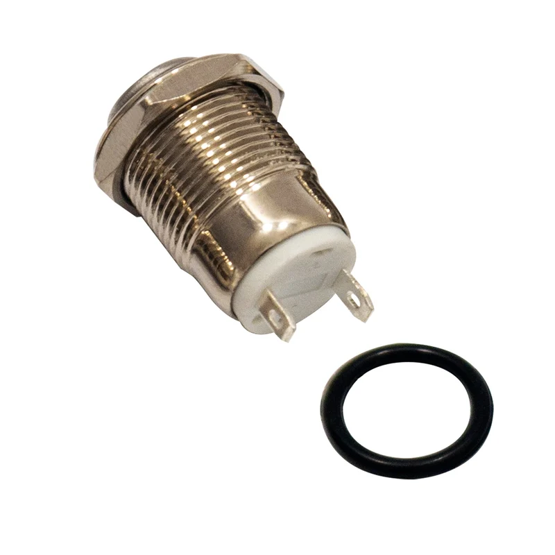 Push button 12V waterproof for horn button switch, doorbell switch, power switch, electrical devices 12mm diameter.