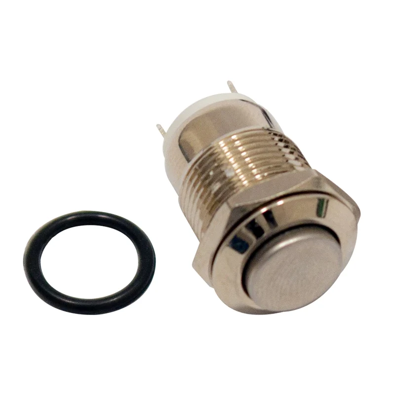 Push button 12V waterproof for horn button switch, doorbell switch, power switch, electrical devices 12mm diameter.