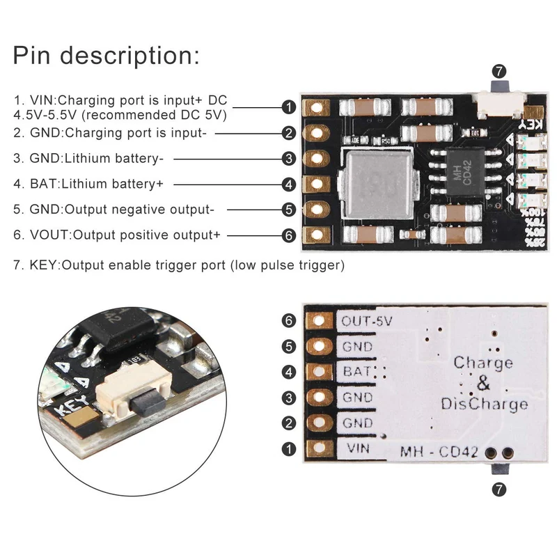 Cordless charging board integrated module DIY PCB Board 5V (6 pieces)