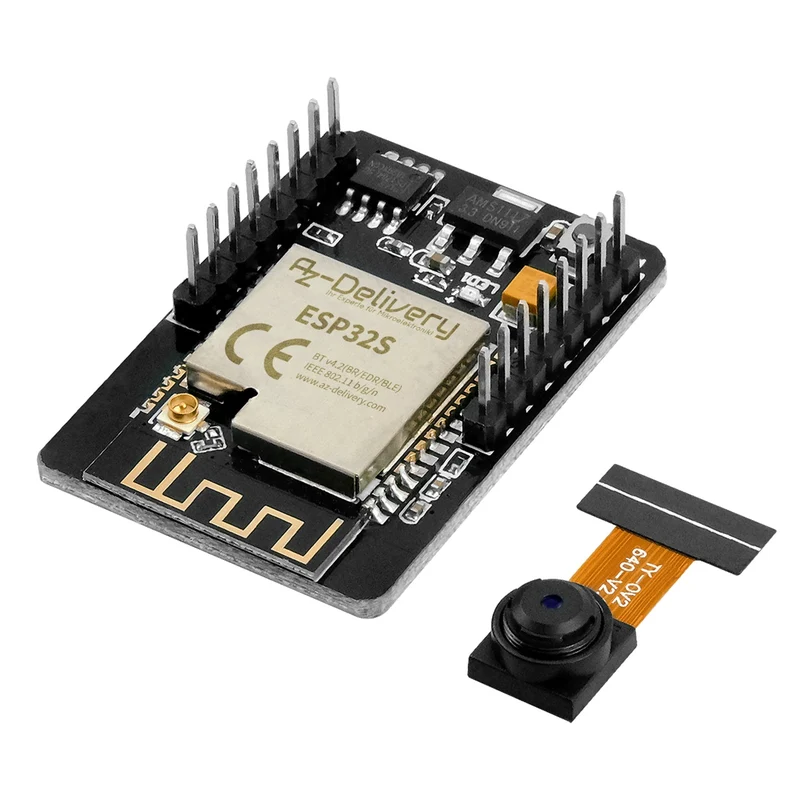ESP32-Cam camera module (ESP32 Wifi/Bluetooth module including camera) compatible with Arduino