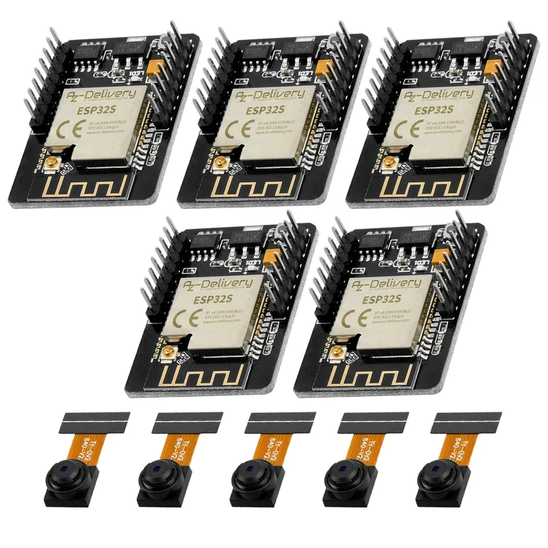 ESP32-Cam camera module (ESP32 Wifi/Bluetooth module including camera) compatible with Arduino