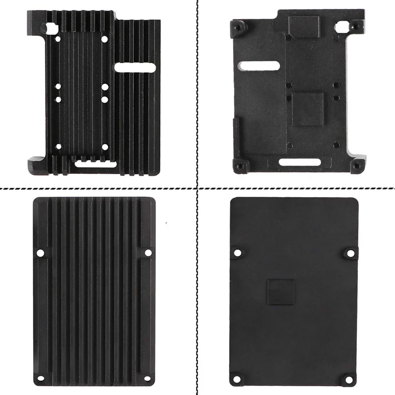 Raspberry Pi 2B / 3B / 3B + armor case, metal case with double fan aluminum alloy, integrated heat sink, radiation and rust protection for RPI 2B / 3B / 3B +.