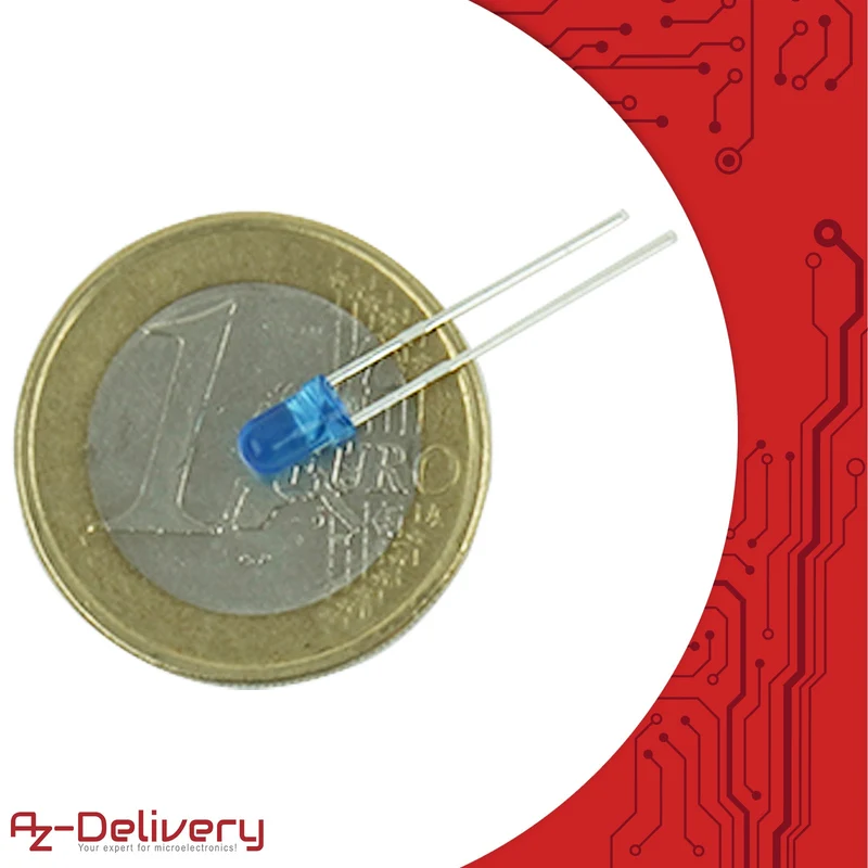 LED light emitting diodes assortment kit, 350 pieces, 3mm & 5mm, 5 colours