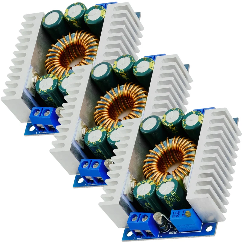 XL4016E1 DC-DC Step Down Converter, adjustable 5-40V to 1.2-36V 12A compatible with Arduino