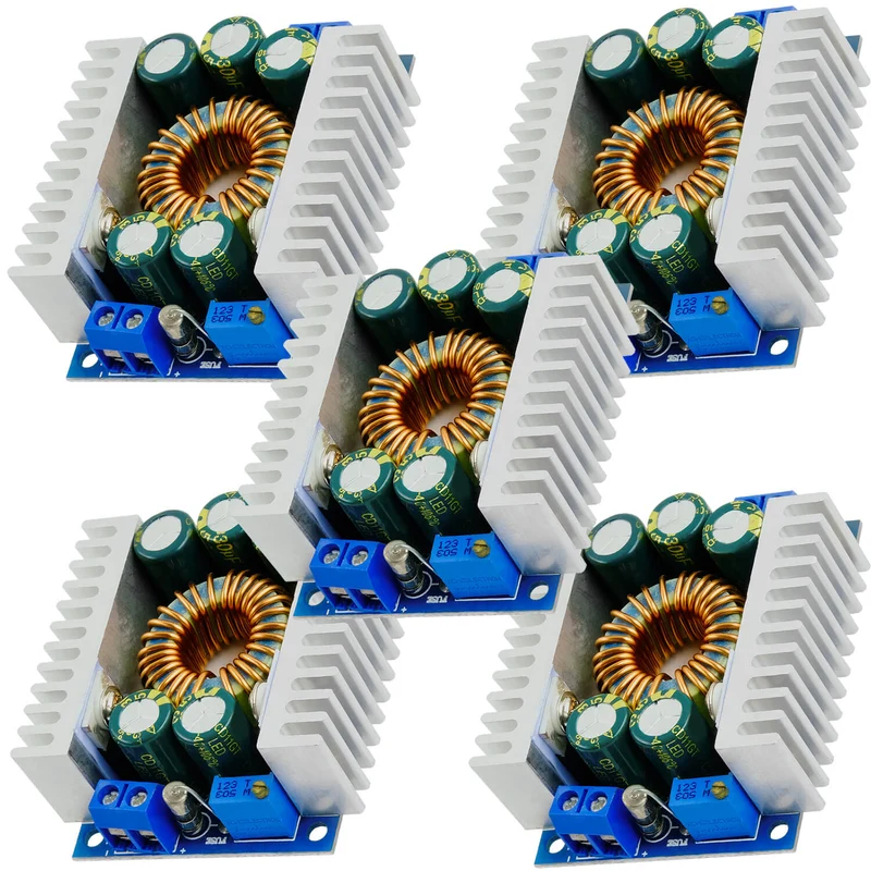 XL4016E1 DC-DC Step Down Converter, adjustable 5-40V to 1.2-36V 12A compatible with Arduino