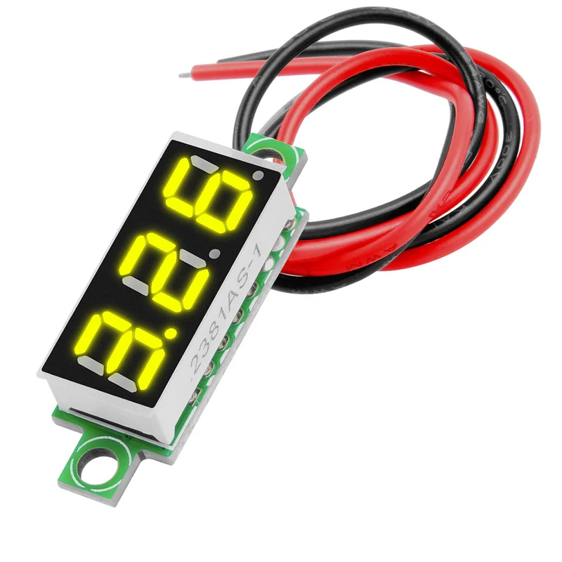 0.28 inch mini digital voltmeter voltage measure with 7 -segment display 2.5V - 30V compatible with Arduino