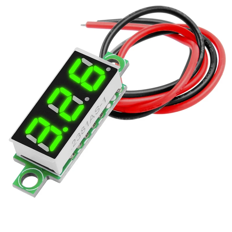 0.28 inch mini digital voltmeter voltage measure with 7 -segment display 2.5V - 30V compatible with Arduino