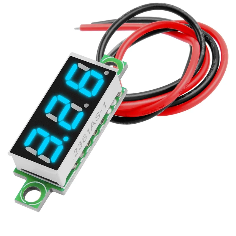 0.28 inch mini digital voltmeter voltage measure with 7 -segment display 2.5V - 30V compatible with Arduino