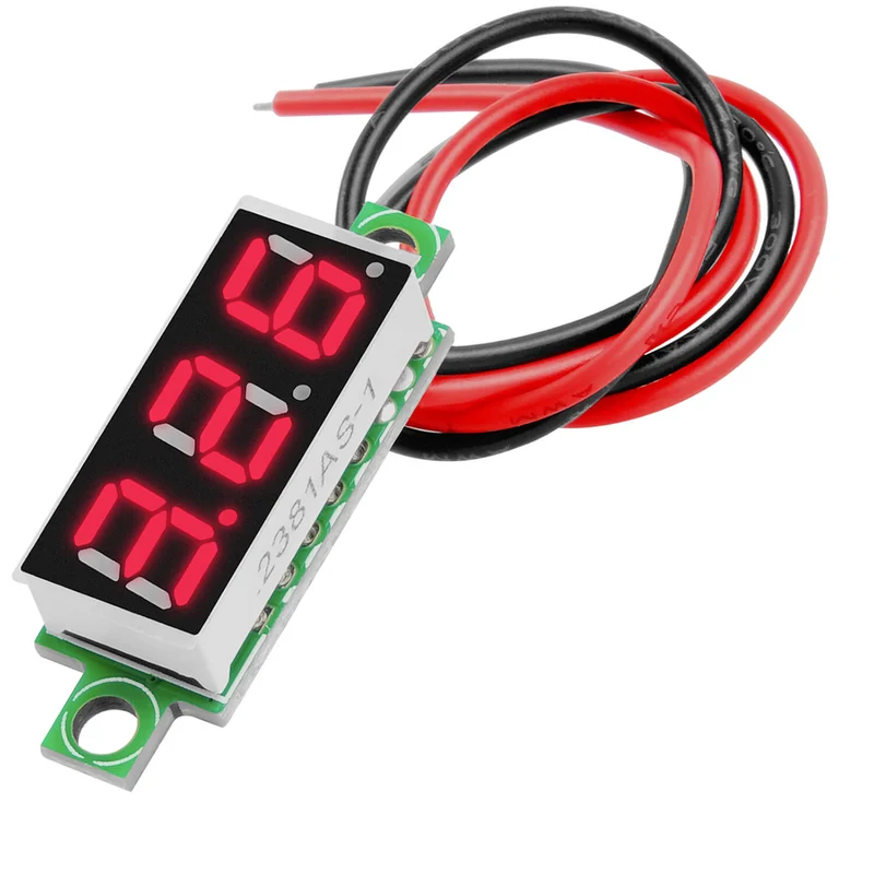 0.28 inch mini digital voltmeter voltage measure with 7 -segment display 2.5V - 30V compatible with Arduino