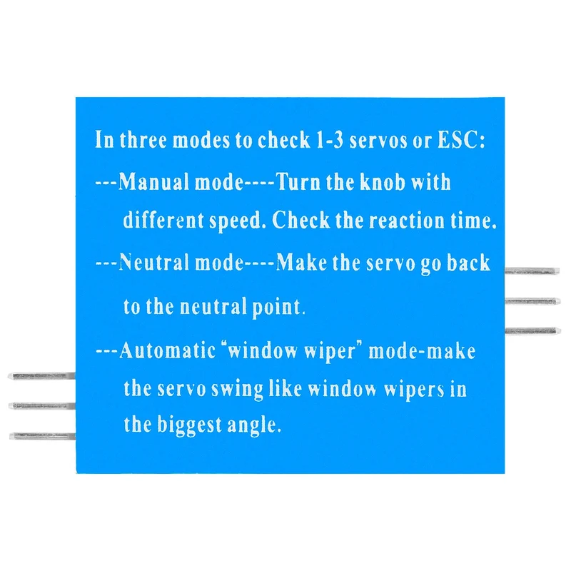 Servo Tester CCPM Servo Consistency Master 3ch 4.8-6V