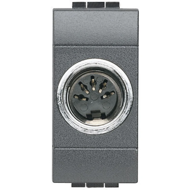 Connettore Pentapolare Normalizzato DIN Hi-Fi Bticino Living Light Antracite – L4292