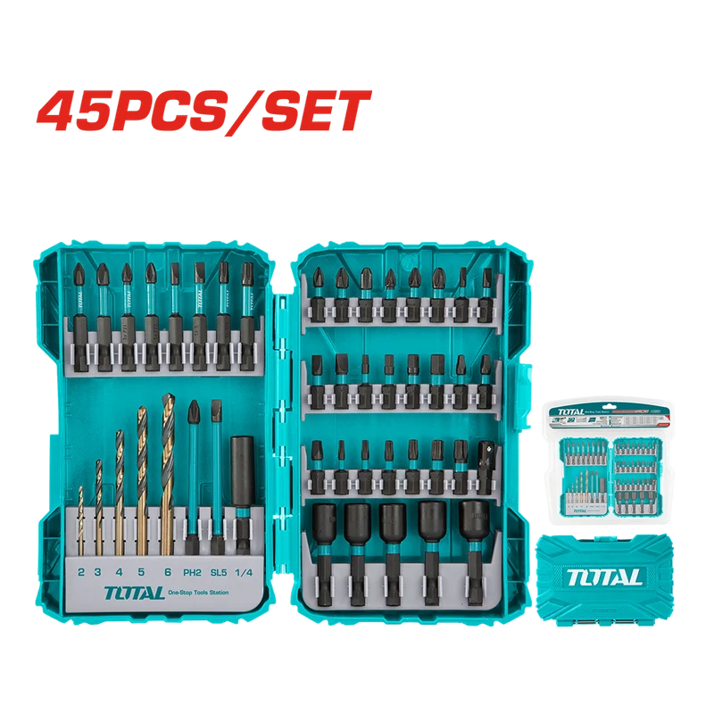 Set 45 Pezzi per Avvitatori ad Impulsi
