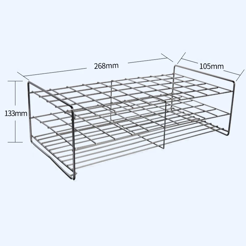 Supporto per provette da 50 slot, acciaio inossidabile