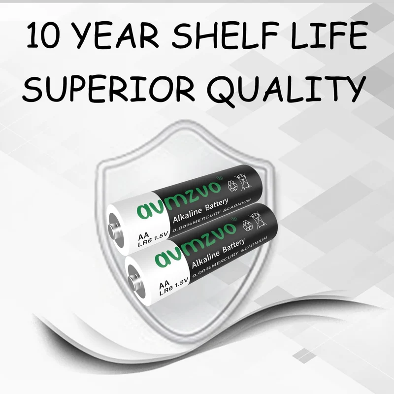 avmzvo Batterie AA, LR6 1,5 V, 8 pezzi, alcaline, potenza durevole, potente, può essere utilizzato per giocattoli, sveglia e altri dispositivi elettronici