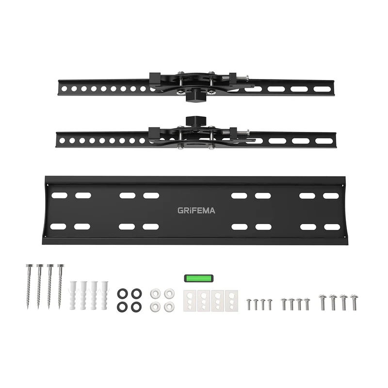 GRIFEMA GB1004-2 Supporto TV Parete Inclinabile, Ultra Sottile Staffa TV per Molti Televisori da 26-65 Pollici a LED, LCD, OLED, Plasma e Curvi, Fino a 50 kg, Max VESA 400 x 400 mm, nero