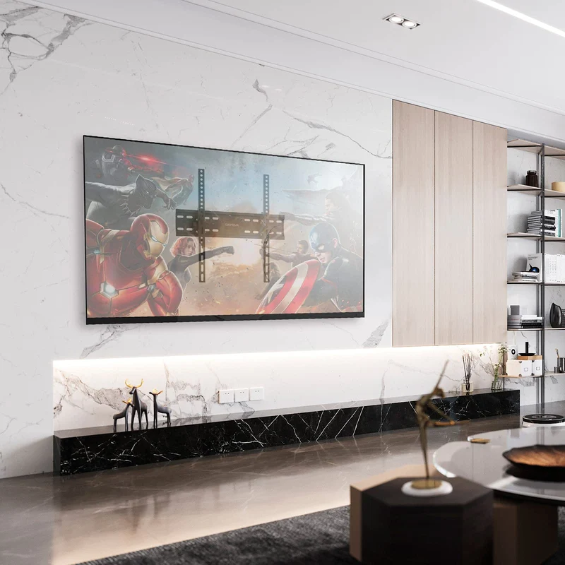 GRIFEMA GB1004-2 Supporto TV Parete Inclinabile, Ultra Sottile Staffa TV per Molti Televisori da 26-65 Pollici a LED, LCD, OLED, Plasma e Curvi, Fino a 50 kg, Max VESA 400 x 400 mm, nero