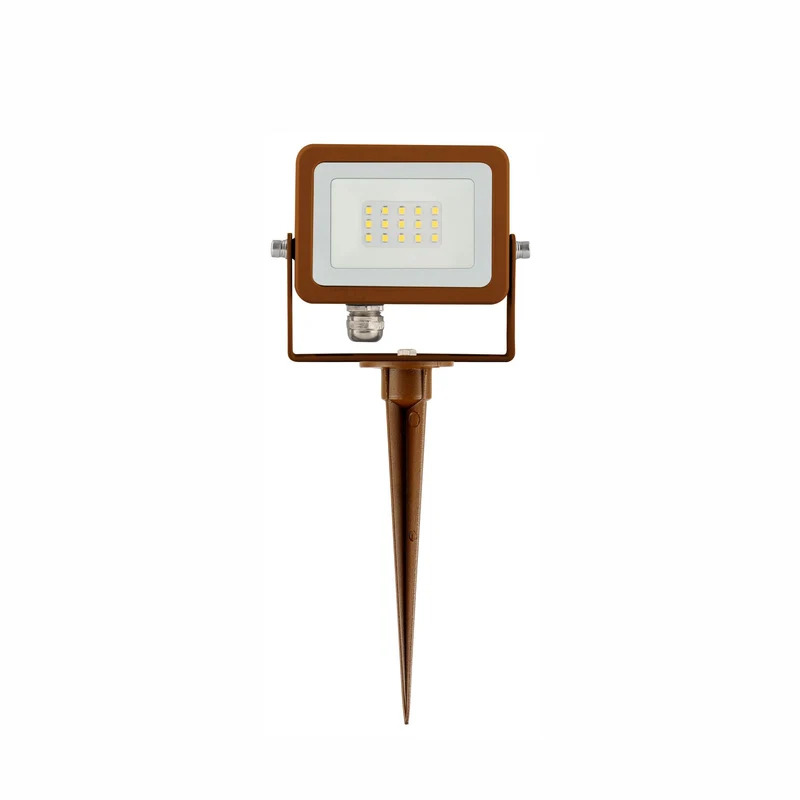 Faro LED da Giardino con Picchetto Beneito Faure Sky V3 10W 3000K Corten IP65