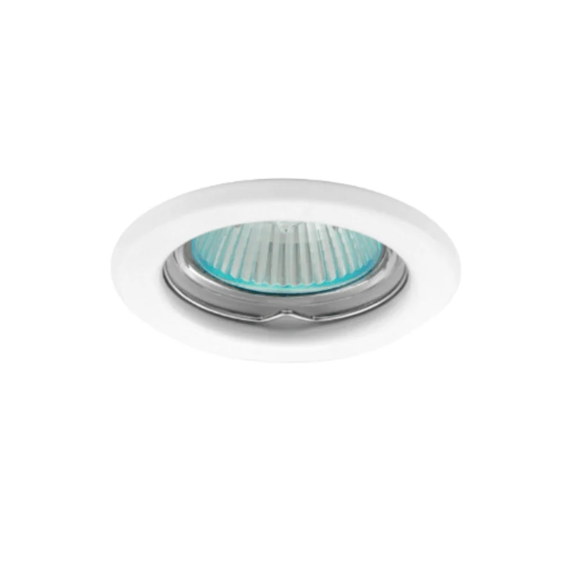 Portafaretto rotondo da incasso per lampadine GU10 e GU5.3
