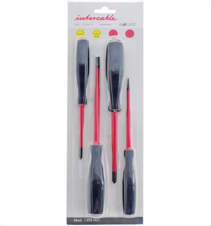 INTERCABLE 1399001 - SET 4 Giraviti a Taglio e Croce Intercable FUTUR II