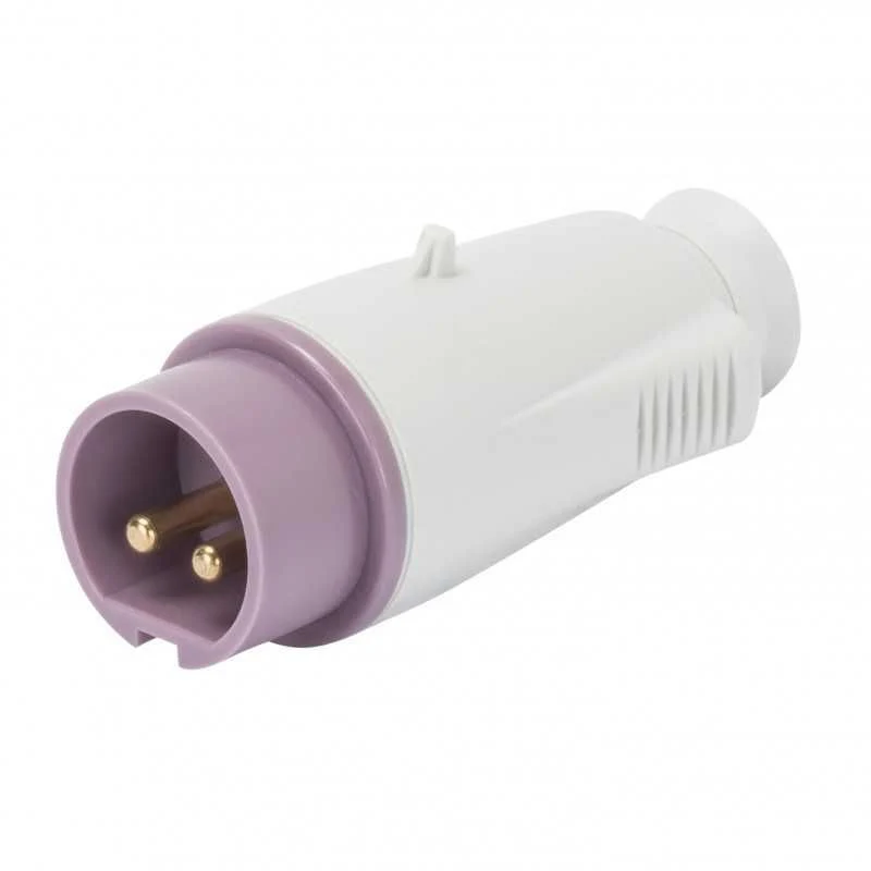 GEWISS GW60064 - Spina Mobile Diritta IP44 2P 16A 20-25V Viola SELV Vite