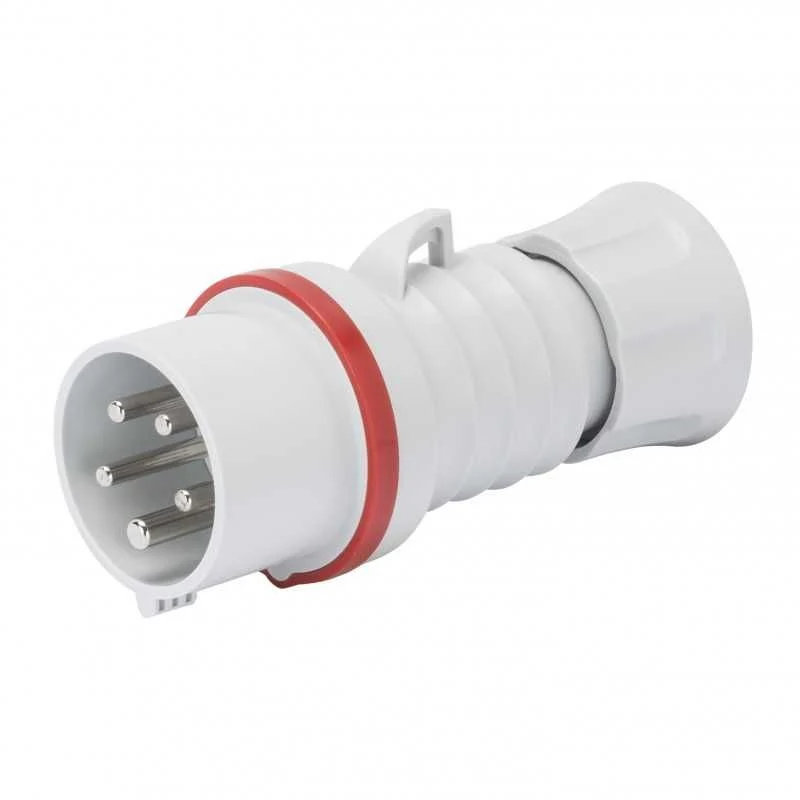 GEWISS GW60019H - Spina Mobile HP IP44 3P+T 32A 400V 6H Rosso CEE Vite