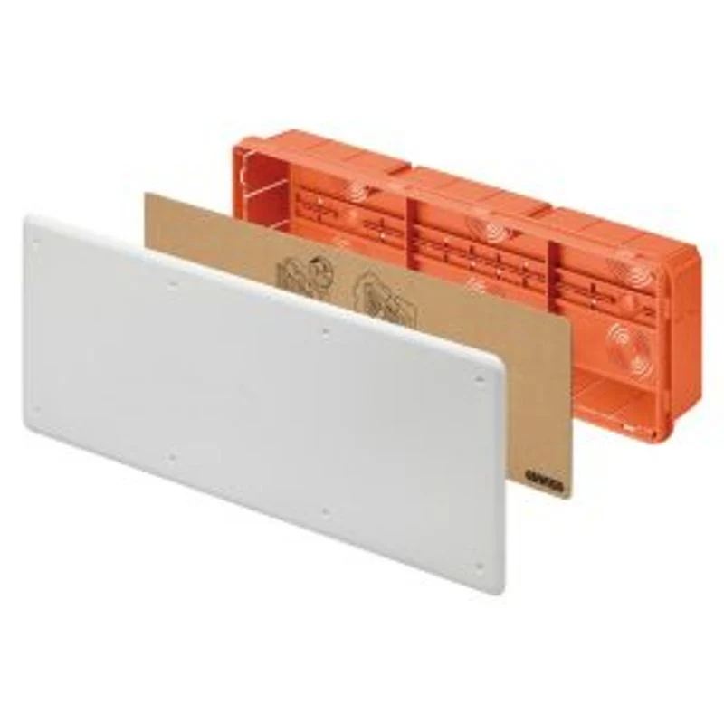 GEWISS GW48011 - Cassetta Di Derivazione E Connessione, Per Pareti In Muratura, Con Guida Din, Dimensioni 516x294x90, Coperchio Bianco RAL9016