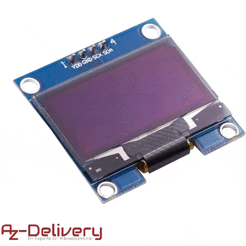 1.3 inch OLED I2C 128 x 64 Pixel Display compatible with Arduino and Raspberry Pi
