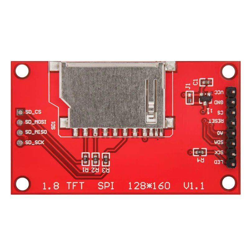 1.8 inch Spi TFT Display 128 x 160 pixels Compatible with Arduino and Raspberry Pi