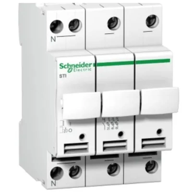 SCHNEIDER A9N15658 - Base Portafusibile Acti9 STI 3P+N 25A Guida DIN