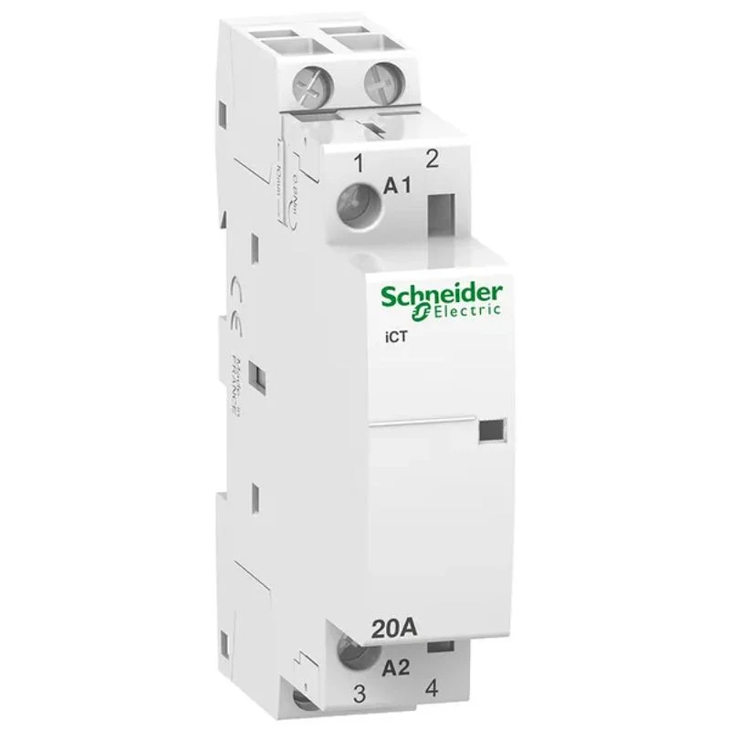 SCHNEIDER A9C22722 - Contattore Schneider Acti9 iCT 20A 2NA Bobina 230V AC 1 Mod.