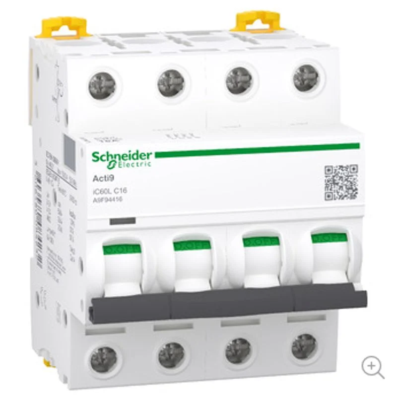 SCHNEIDER A9F94416 - Magnetotermico Schneider Acti9 iC60L 4P C 16A 15kA