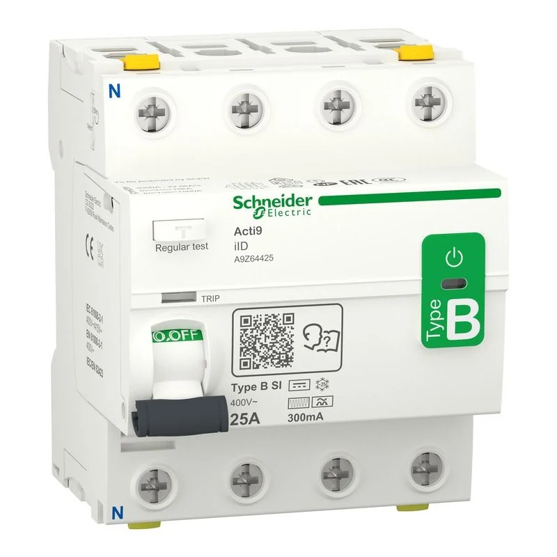 SCHNEIDER A9Z64425 - Interruttore differenziale iID B-SI 4P 25A 300mA