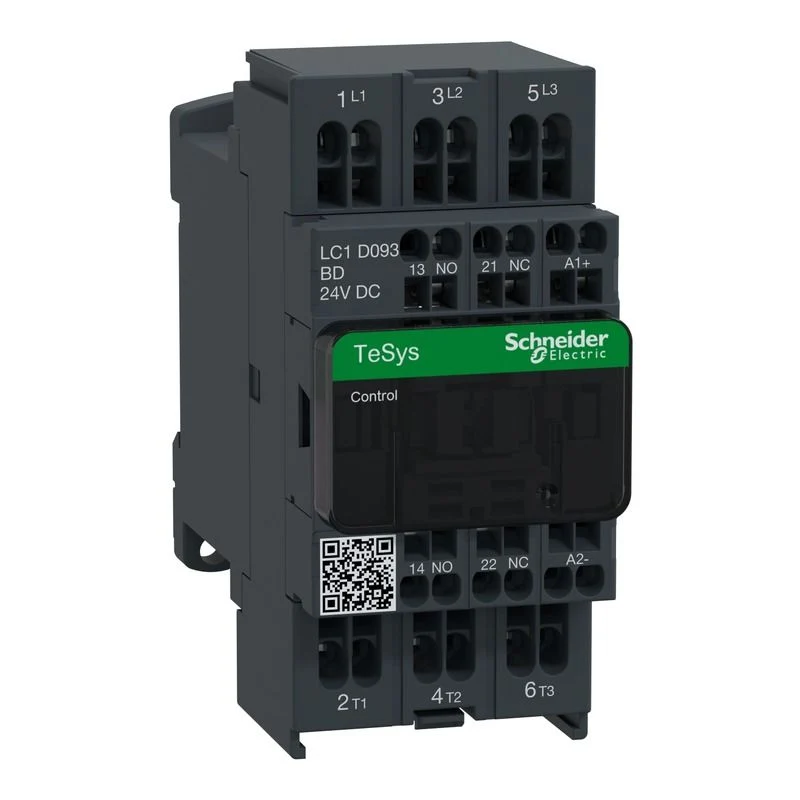 SCHNEIDER LC1D093BD - Contattore 9A 24Vcc Molla