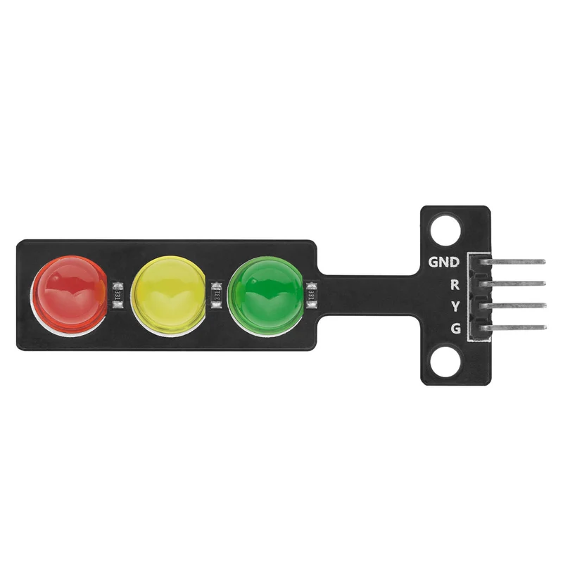 LED traffic light module compatible with Arduino