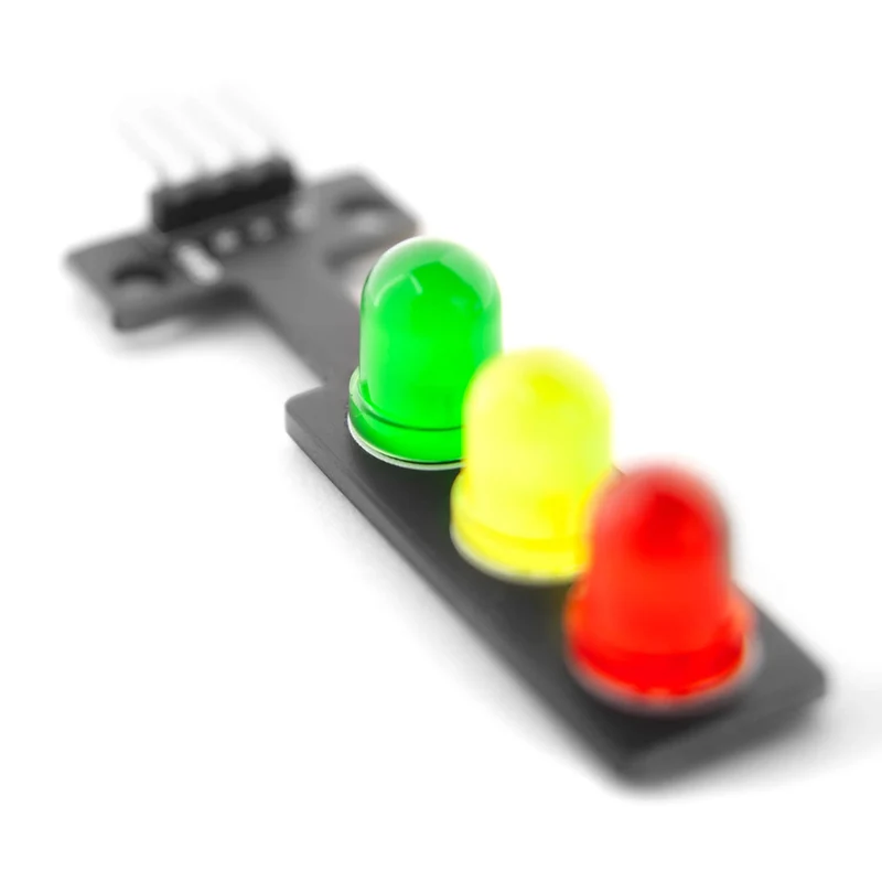 LED traffic light module compatible with Arduino